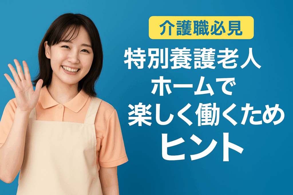 タイトル入りの介護職員の画像